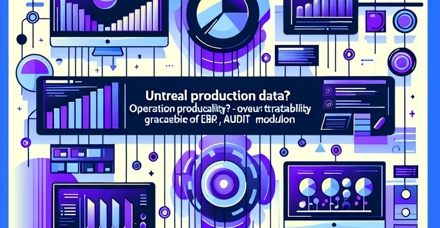  生产数据不真实？ERP审计模块的操作追溯  